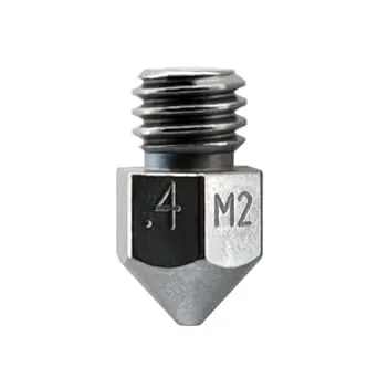 Micro Swiss MK8 Plated M2 Hardened High Speed Steel Nozzle .4mm