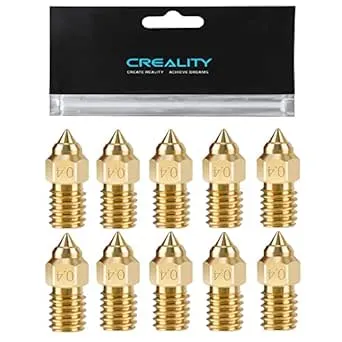 Creality Brass MK8 Nozzle (24 Piece) for Ender-3, Ender-5, CR-10 Series