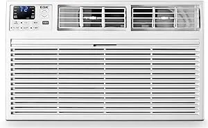 Emerson Quiet Kool EATC12RE2T Energy Star Mounted AC Dehumidifier, Wall Unit for Medium 550 Sq. Ft, Apartment, and Living Room with Remote Control in White, 12,000 BTU 230V