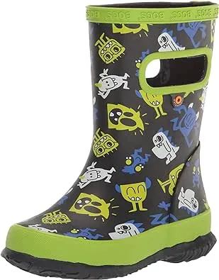 Bogs Kids' Skipper Monsters Boot - 10 - Black Multi