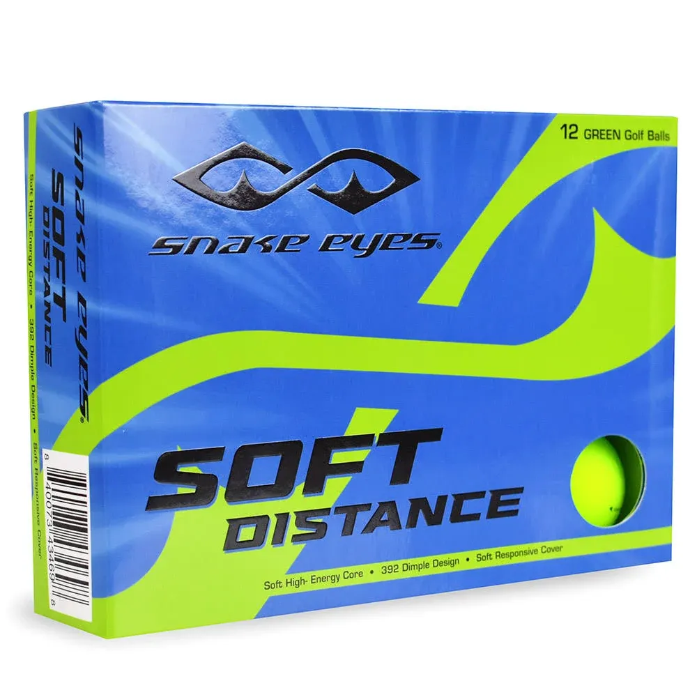 Snake Eyes Soft Distance Golf Balls White