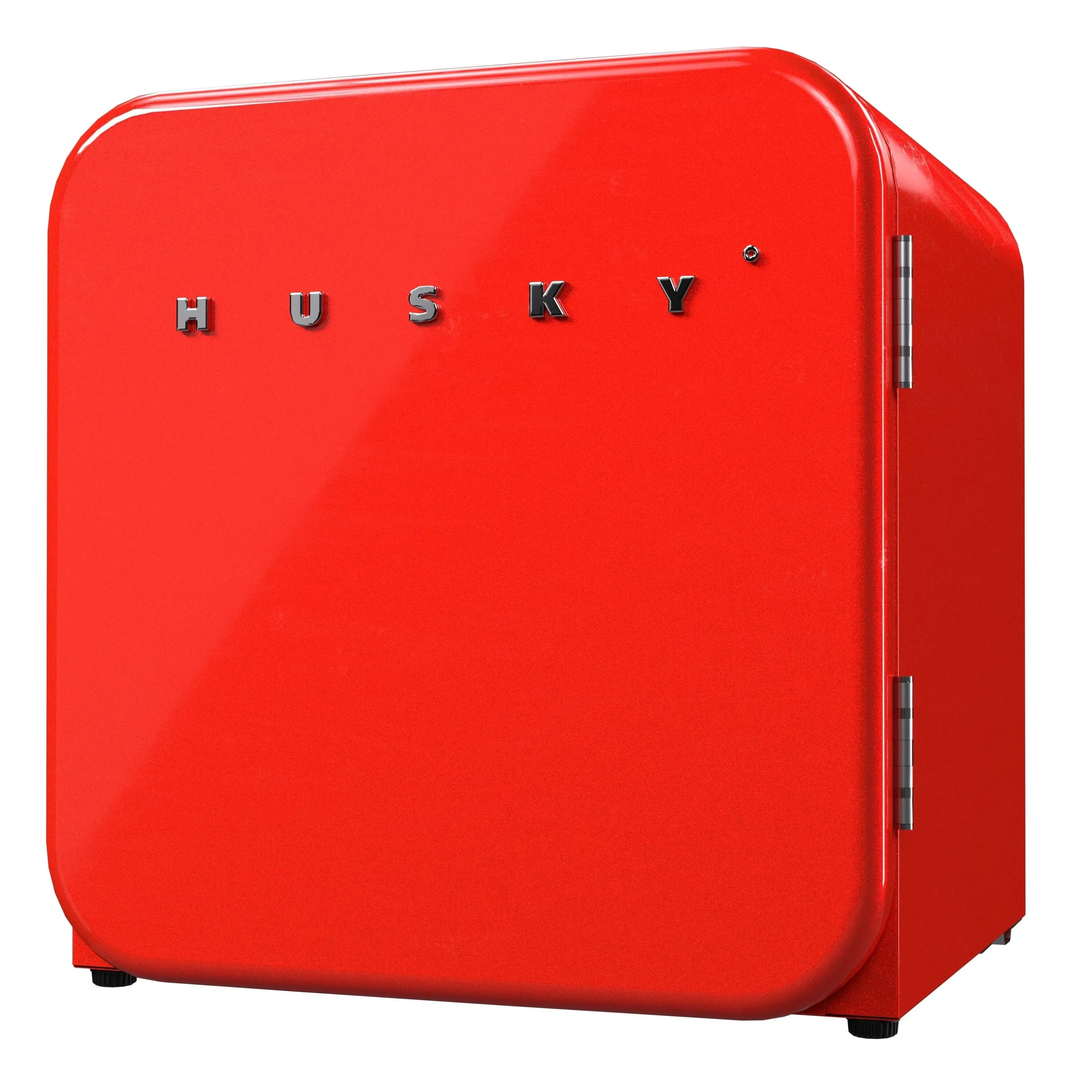 Husky OSFR001-RM Retro 1.5 Cu.ft/43L Mini Fridge, Red