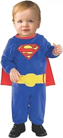 Rubie's Superman Classic Baby/Toddler Costume Romper with Removable Cape