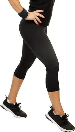 "Women's Compression Capris - Black"