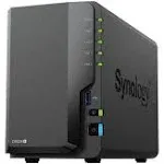 Synology NAS DS224 de 2 bahías, Intel Celeron J4125 4-Core 2.0 GHz, 8 GB DDR4 RAM, 8 TB de almacenamiento, 2 puertos LAN RJ-45 de 1 GbE, 2 bahías de unidad SATA HDD/SSD de 3.5/2.5"