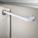 Kbx2028 Lockseam 2&#034; Clearance Curtain Rod 2848 Inch Whi