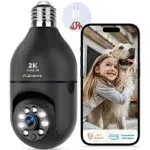 Jennov 2K Light Bulb Security Camera