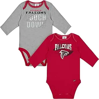 Gerber Baby NFL Team 2 Pack Long Sleeve Onesie Bodysuit