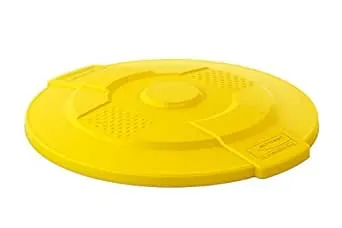 Suncast Plastic Utility Trash Lid - 44 Gallon Yellow