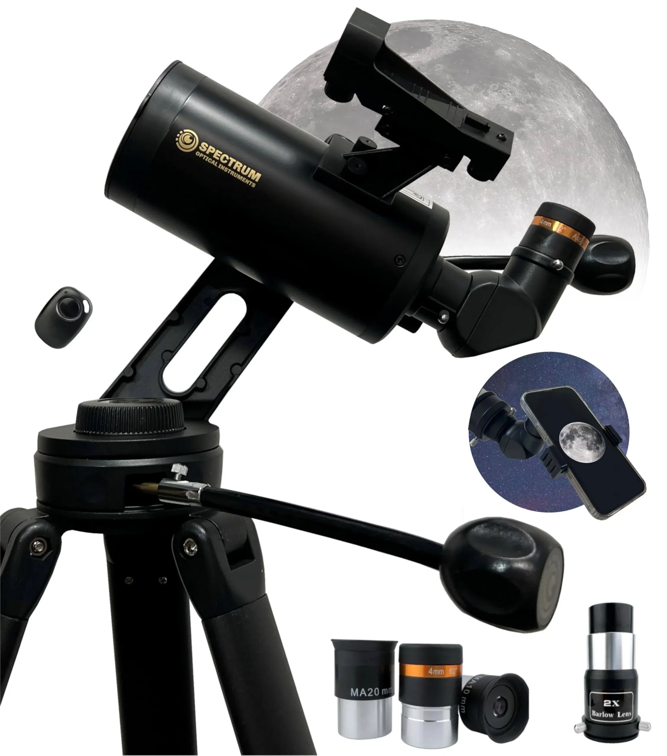 SpectrumOI Telescope for Kids 8-12, 70mm Maksutov Telescope for Adults High P...