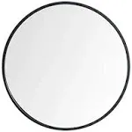 Beauty4U 20&#034; Wall Circle Mirror for Bathroom Black Round Mirror for Wall 20 i...