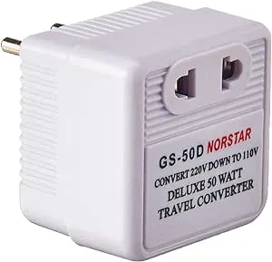 50 Watt Step Down Converter - International Travel Converter - 220-240 V to 110-120 V