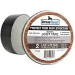 Imus Seal® Butyl Joist Tape for Flashing Deck Joists and Beams, UV Resistant, Level Decking™, Protect Your Deck Structure™, Made in USA (1-5/8” x 50’ 2 Rolls Non-Skid)