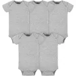 Gerber Baby 5-Pack Grey Onesies Bodysuits - 0-3mo