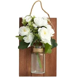 Floral Wall Sconces - White Flowers