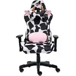 LUXX Series Fun Cow Print Adjustable Gaming Chair