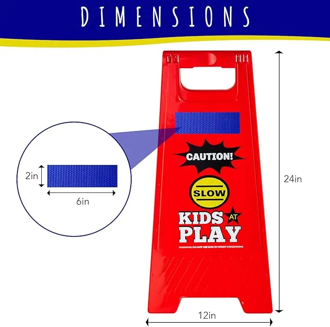 Caution Kids at Play Safety Signs