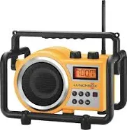 Sangean Portable Water Resistant Ultra Rugged AM/FM Radio Receiver with Large Easy to Read Backlit LCD Display