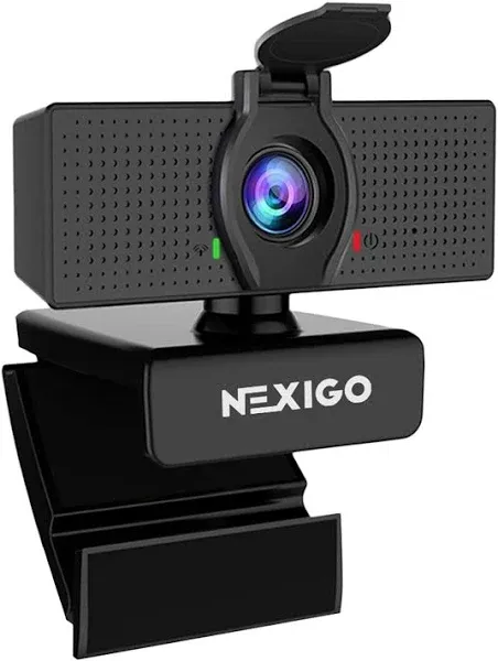 NexiGo N60 1080P Webcam with Microphone, Adjustable FOV, Zoom, Software Control & Privacy Cover, USB HD Computer Web Camera, Plug and Play, for Zoom/Skype/Teams, Conferencing and Video Calling