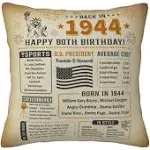 80th Birthday Decorations for Men Women 80th Birthday Gifts for Men Women Gif...