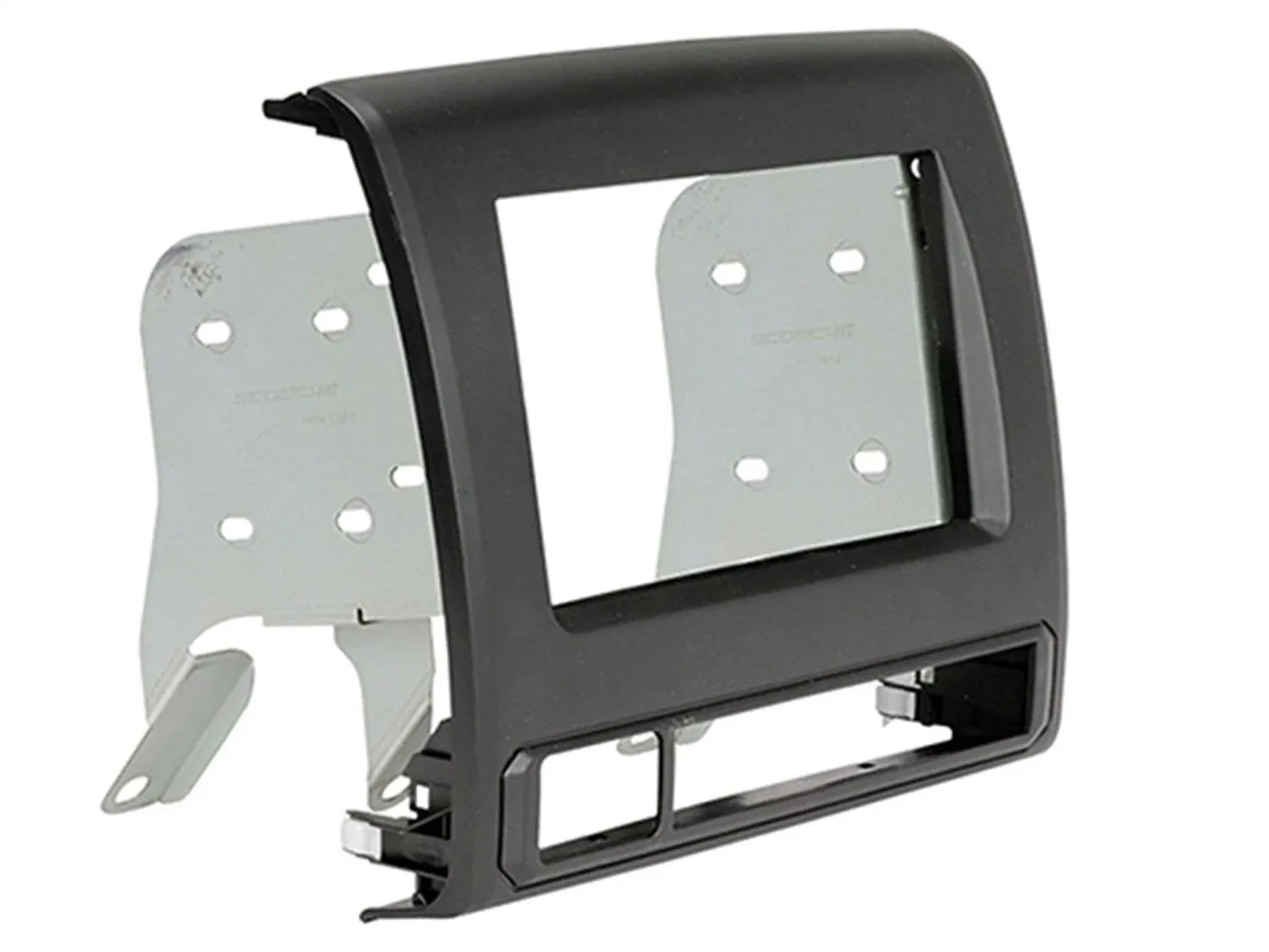 Scosche TA2111B Compatible with 2012-15 Toyota Tacoma ISO Double DIN & DIN+Pocket Dash Kit Black