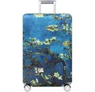 TRAVEL KIN Thickened Luggage Cover ，Washable Travel Gear Cover，18/24/28/32 Inch Suitcase Spandex Protective Cover (S(18"-21" luggage), China Attractions)