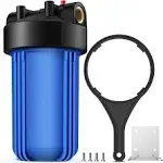 Whole House Big Blue Water Filter Housing for 4.5&#034; x 10&#034; Filtration Cartridge