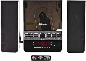 Craig Vertical CD Shelf System with AM/FM Stereo Radio and Dual Alarm Clock, ...