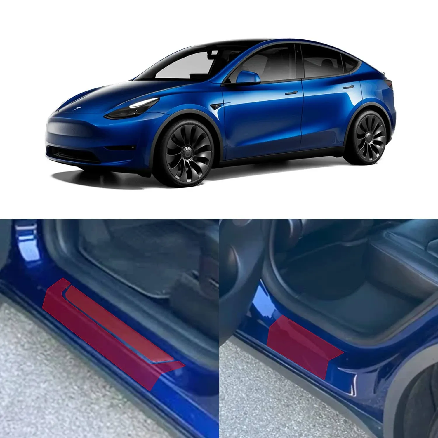 skoko  6pcs in 1 set  Tesla Model Y Door Step & Scope PPF Scratch Guard Film, sticker, Wrap