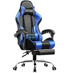 GTPLAYER 2024 PU Gaming Racing Chair with Footrest and Lumbar Support GT800A