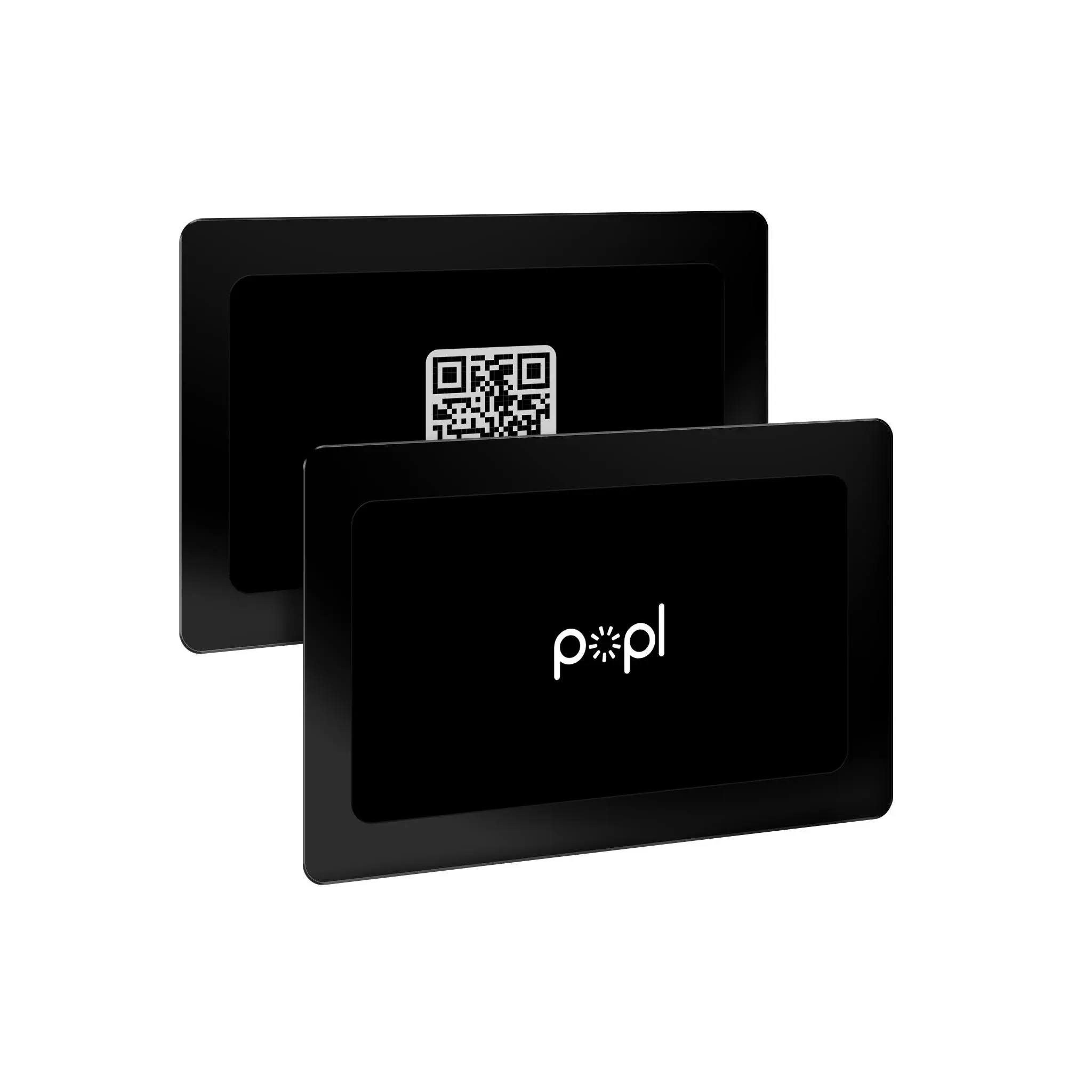 Popl Digital Business Card - Smart NFC Networking Card - Tap to Share - iPhone & Android (Black)