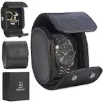 Leather Watch Roll Travel Case Watch Travel Case for Men