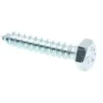 Prime-Line 9054945 Hex Lag Screws, 1/4 inch x 1-1/2 inch, A307 Grade A Zinc Plated Steel, 100-Pack