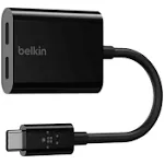 Belkin USB-C Splitter (Audio + Charge Adapter) for ipad pro iPhone 15 pro max