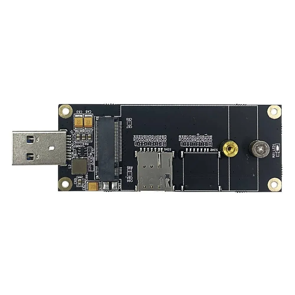 5G IoT/M2M-optimized LTE M.2(NGFF) Module to USB3.0 Adapter W/NANO SIM Card Slot