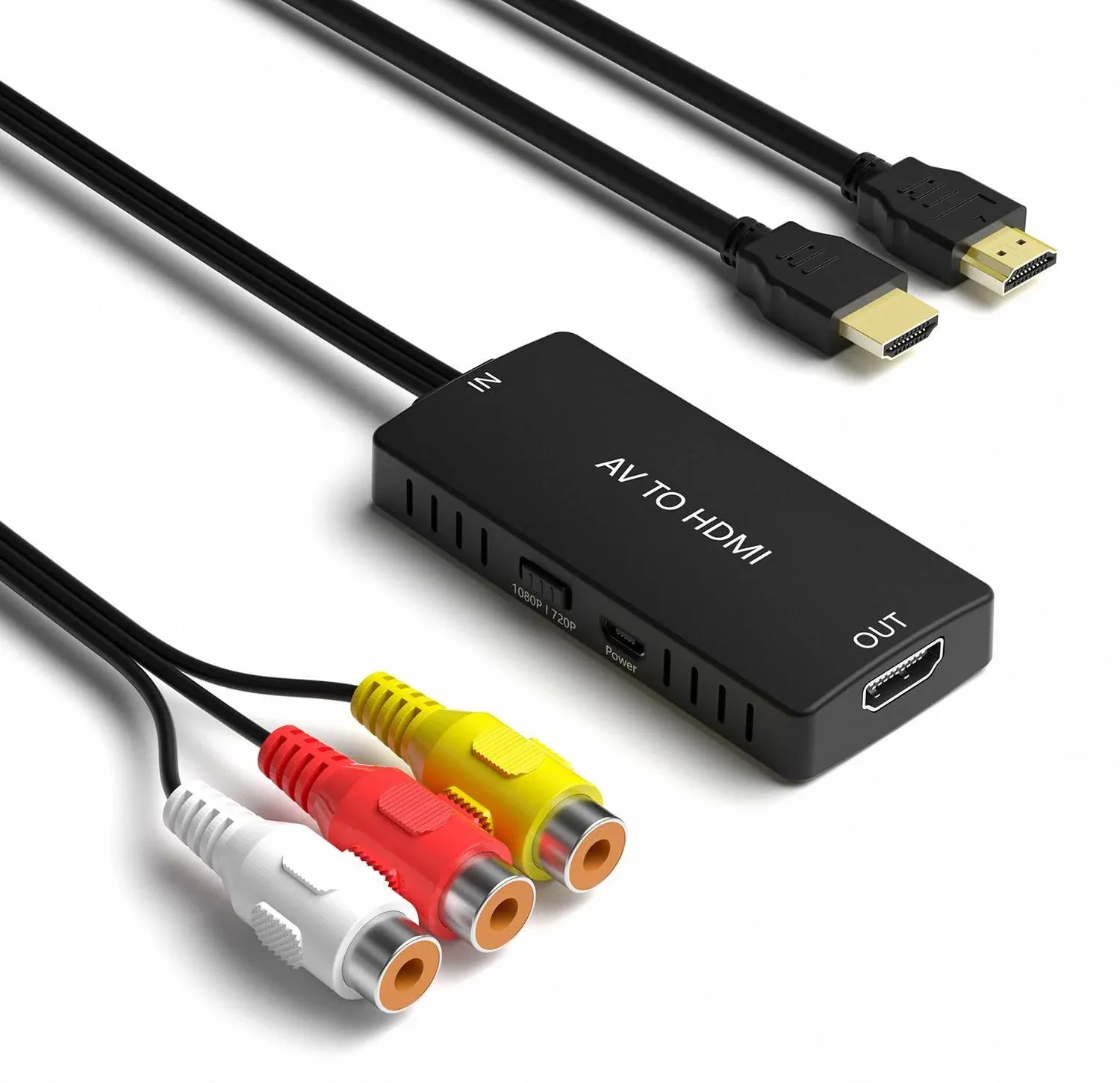  Convertidor De Rca A Hdmi, Convertidor De Audio Y Video Compuesto Av A Hdmi ...