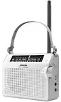 Sangean PR-D6WH AM/FM Compact Analog Portable Radio