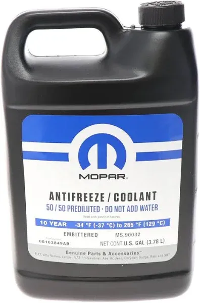 2018 Fiat 500 OE Replacement Series Coolant/Antifreeze Sold individually 68163849AB by Mopar®