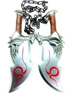 God of War: Kratos Blades of Chaos Foam 1:1 Scale Props Replica. Silver