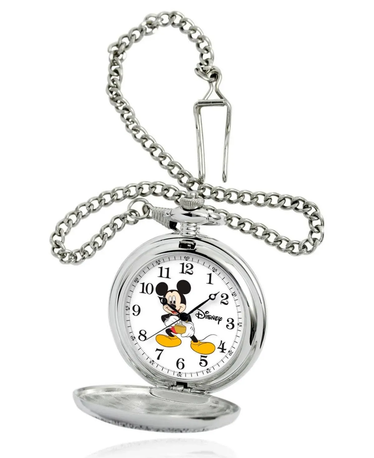 ewatchfactory | Disney Mickey Mouse Men&#039;s Silver Alloy Pocket Watch | Realry