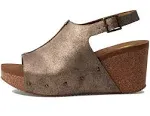 Women's Volatile Division Platform Wedge Sandals in Bronze Size 10