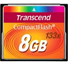 Compact Flash Memory Card 8GB 133 Transcend