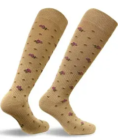 Travelsox Women's Floral Compression Socks