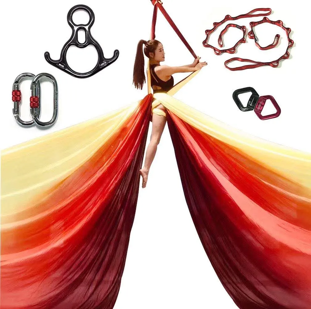 DASKING Premium Aerial Silks Equipment - Safe Deluxe Aerial kit