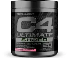 C4 Ultimate Pre-Workout (20 Servings) Strawberry Watermelon FREE SHIPPING!!!!