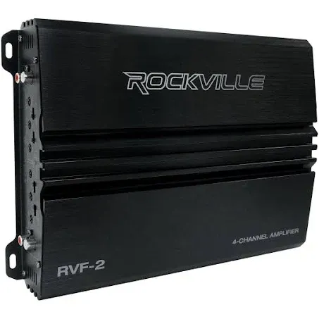 Rockville RVF-2 1200w Peak/300w RMS 4 Channel Car Amplifier Stereo Amp