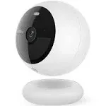 Noorio 1080p Wireless Battery Security Cameras, 8GB Storage, Magnetic & Screw Mount, B200, Size: One size, White