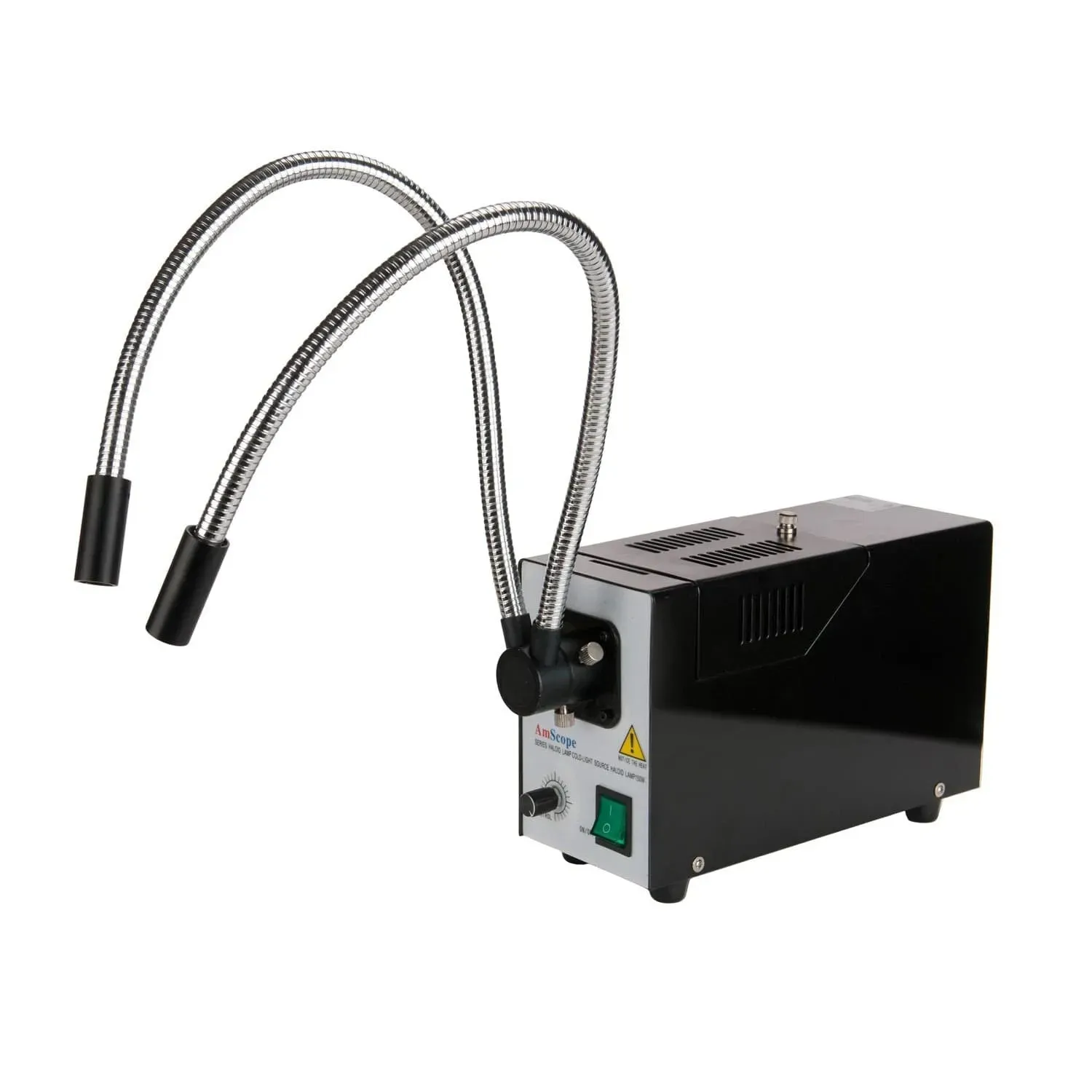 AmScope HL250-BY 150W Dual Gooseneck Fiber Optic Illuminator