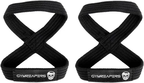 Gymreapers Figure 8 Lifting Straps For Deadlift, Powerlifting, Strongman, & Cross Training Strong Weightlifting Wrist Straps For Men, Women