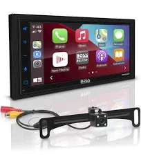 BOSS 6.75&#034; Touchscreen Carplay Android Auto Radio Bluetooth/USB/<wbr/>MP3 Rear Camera